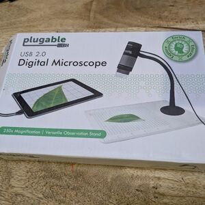 Pluggable - Digital Microscope Up to 250x USB Black